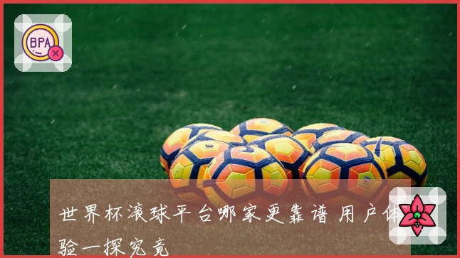 世界杯滚球平台哪家更靠谱 用户体验一探究竟