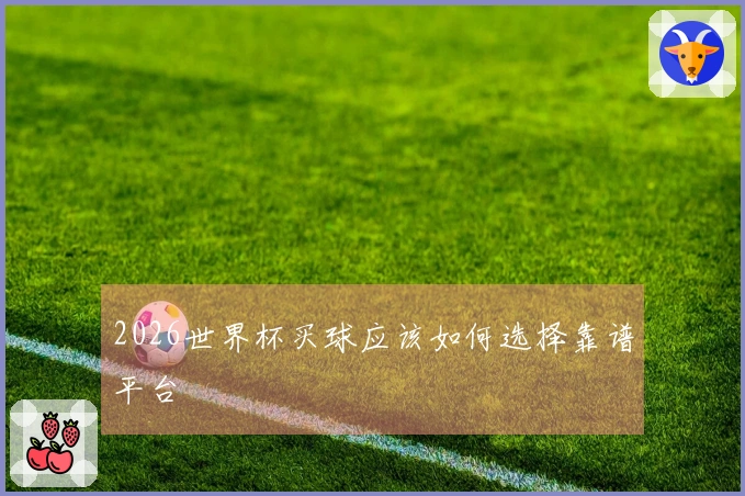 2026世界杯买球应该如何选择靠谱平台
